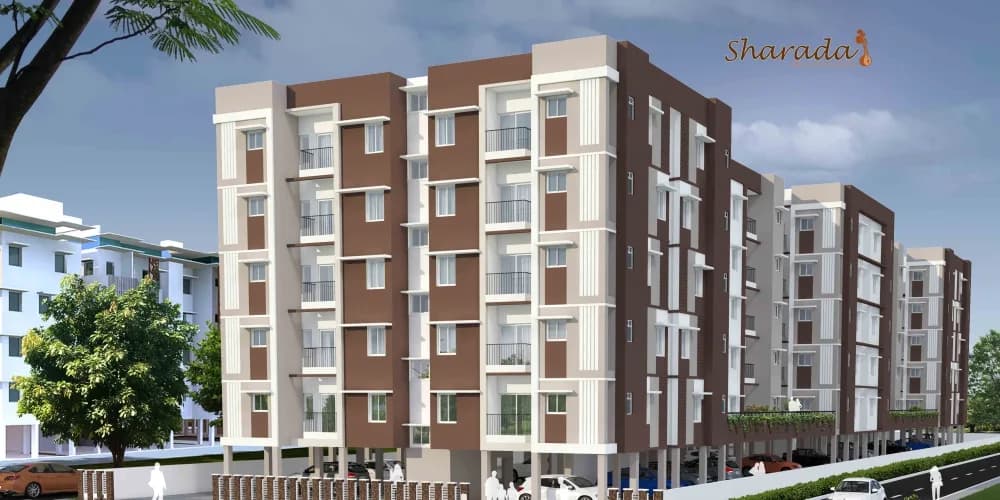 Arun Excello Sharadha: Apartment project by arunexcello, sholinganallur elevation