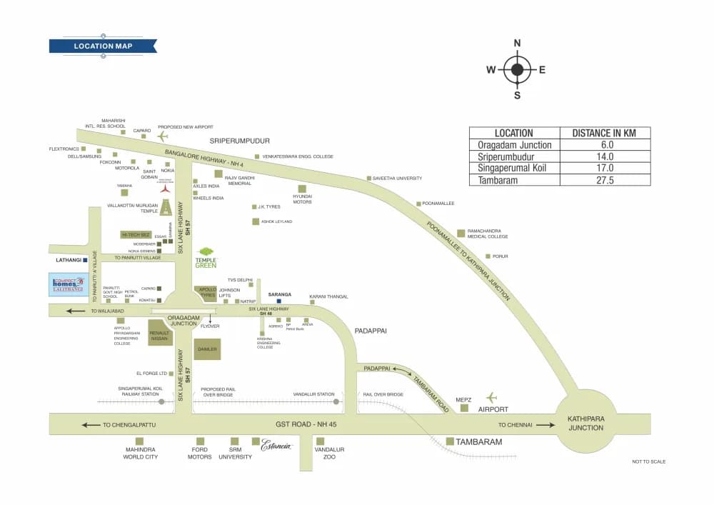 Arun Excello Lalithangi: 1 & 2 bhk flats site map