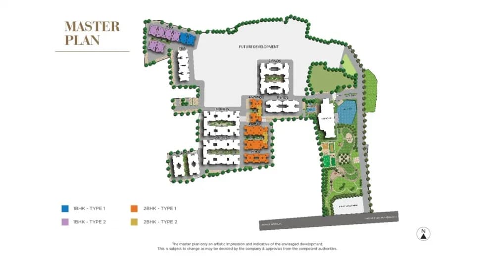 TATA Santorini: Master Floor Plan - TATA Santorini floor plan