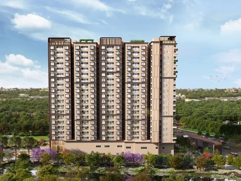 shiram king life koyambedu Elevation illustrated image