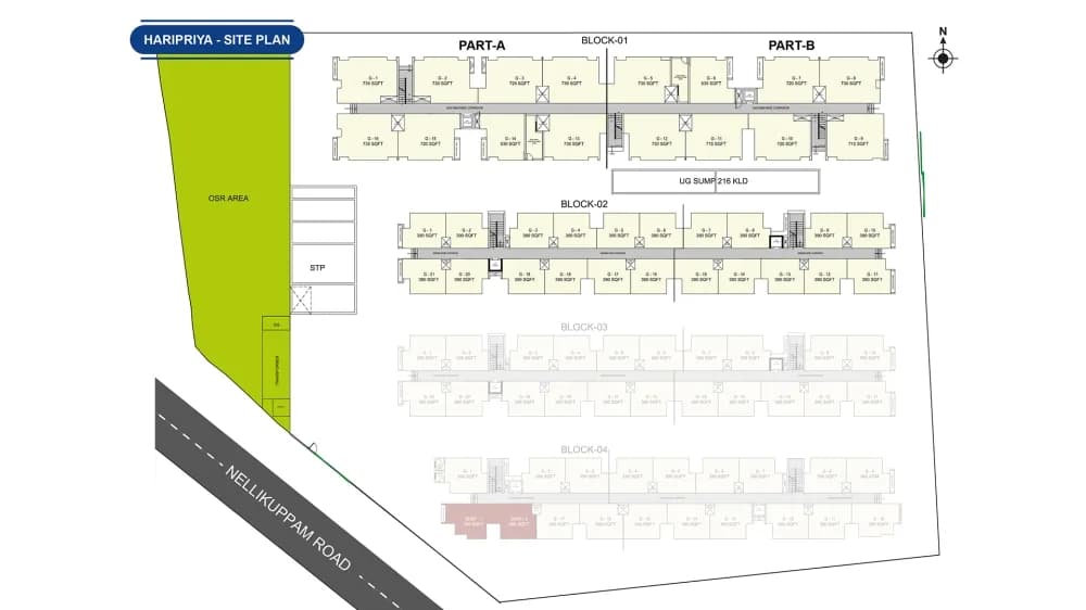 Arun Excello Haripriya: 1bhk & 2bhk flats floor plan