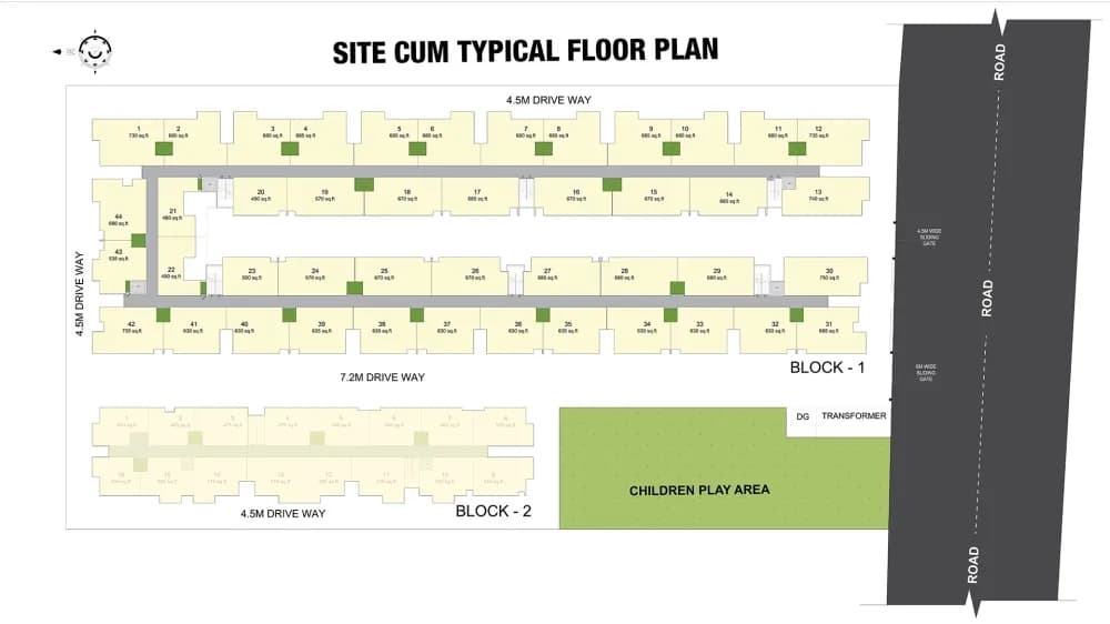 Arun Excello Samanta: Apartment singaperumal koil floor plan