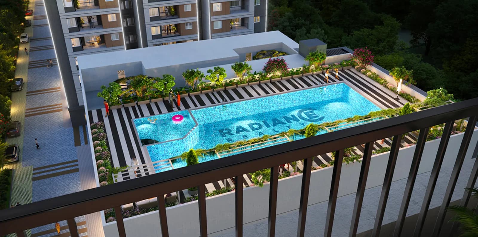 Radiance Solitaire Apartment in Madhavaram Swiming pool