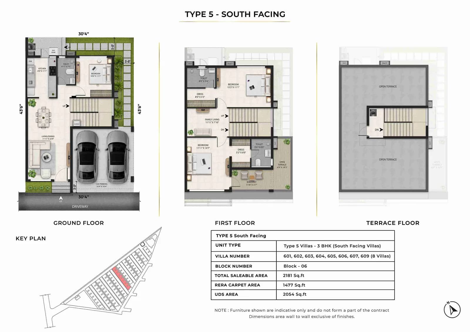 Radiance Edgewood type 5 villas floor plan