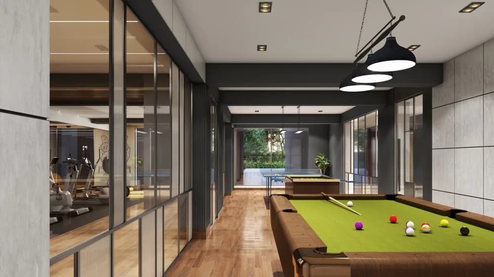 Lifestyle housing Podium: Gn chetty road premium residence interiors