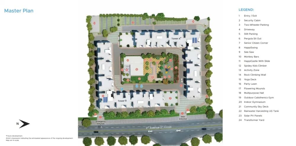Mahindra Happinest: Master plan floor plan