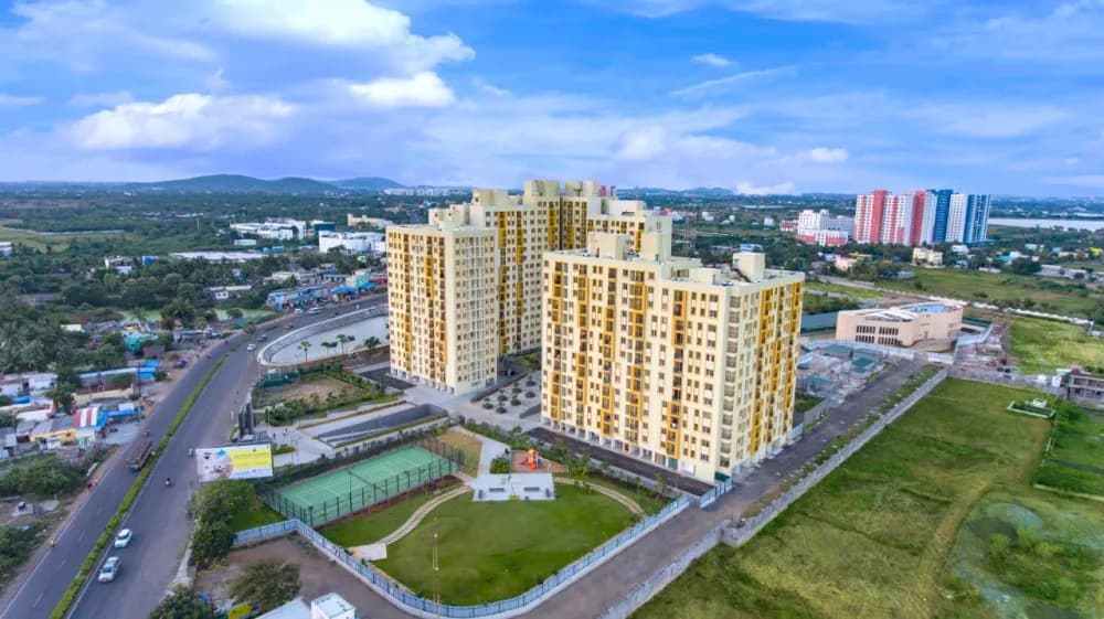 New Heaven Ribbon walk: Tata homes ribbon walk 1, 2 bhk flats in mambakkam